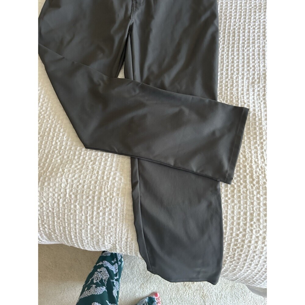PEBBLE BEACH GOLF Dark Gray, Ful Length Flat Front Golf Pants - 36 x 30